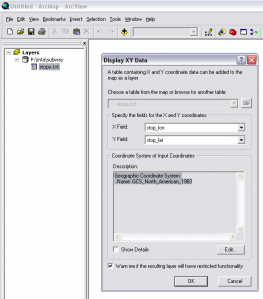ArcGIS screen shot
