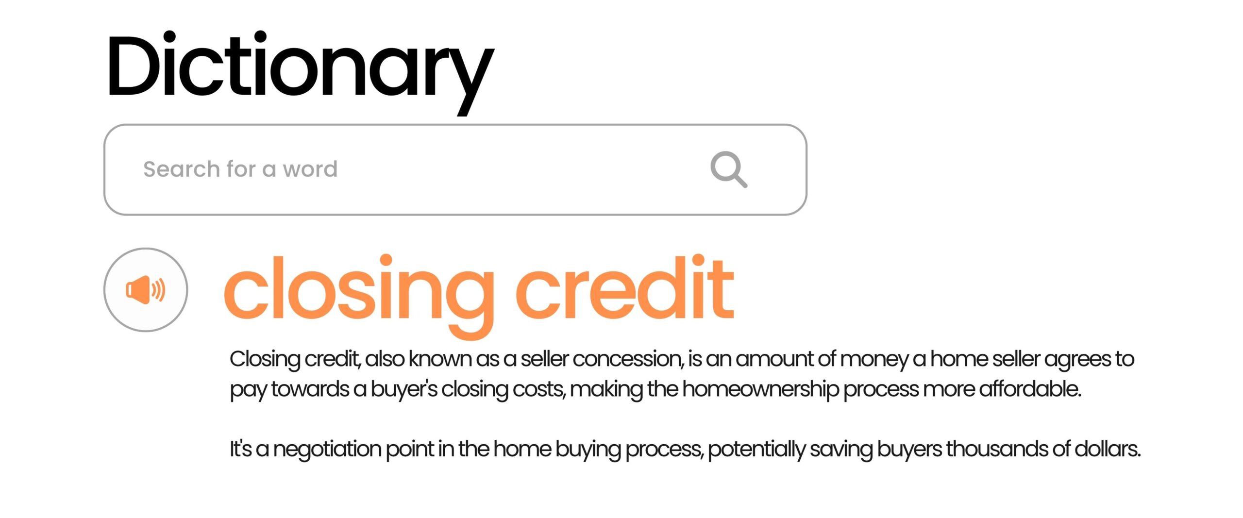  What is closing credit?