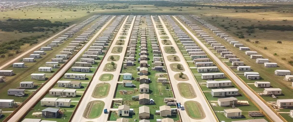 Banner Image: How many mobile homes per acre.